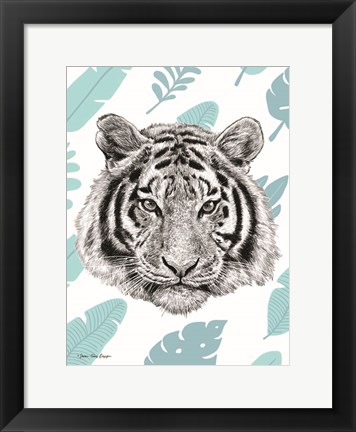 Framed Tropical Tiger Print