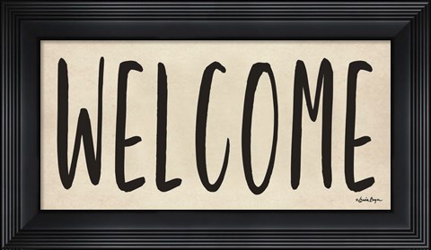 Framed Welcome Print