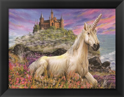 Framed Royal Unicorn Print