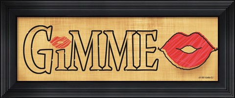 Framed Gimme Kiss Print