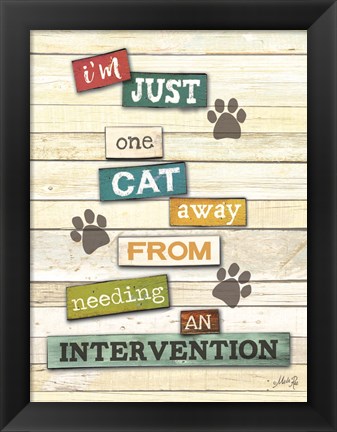 Framed Cat Intervention Print