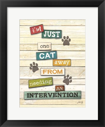 Framed Cat Intervention Print