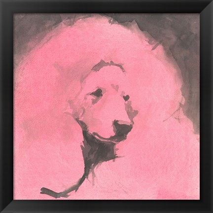 Framed Pop Modern Dog VI Print