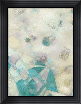 Framed Turquoise Celebration I Print