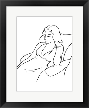 Framed Elegant Portrait I Print