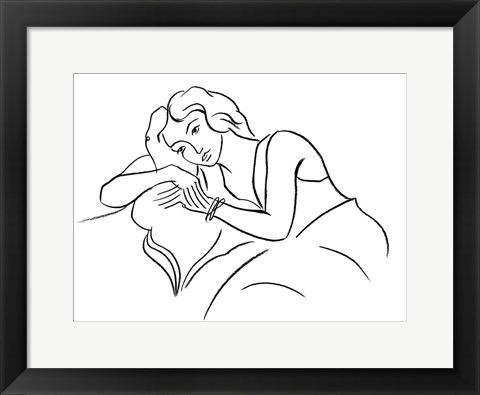 Framed Elegant Portrait IV Print