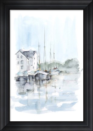 Framed New England Port I Print