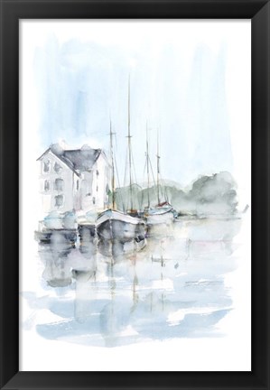 Framed New England Port I Print