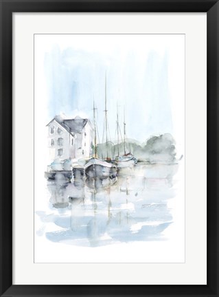 Framed New England Port I Print