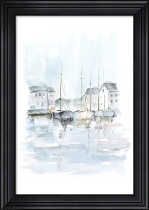 Framed New England Port II Print