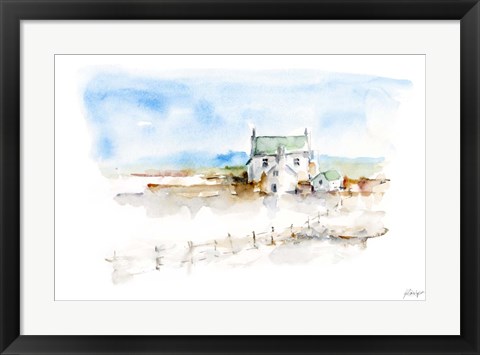 Framed Prairie Farmhouse II Print