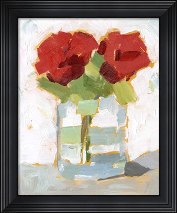 Framed Cut Roses I Print