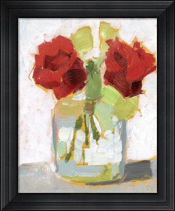 Framed Cut Roses II Print