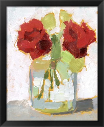Framed Cut Roses II Print