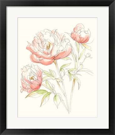 Framed Watercolor Floral Variety III Print