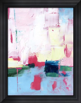 Framed Magenta Horizon I Print