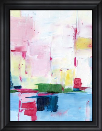 Framed Magenta Horizon II Print