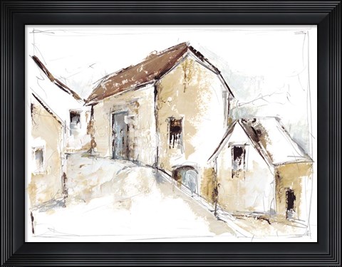 Framed Quiet Streets II Print
