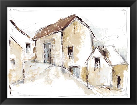 Framed Quiet Streets II Print