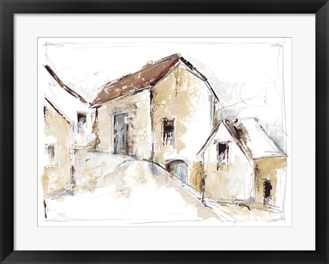 Framed Quiet Streets II Print