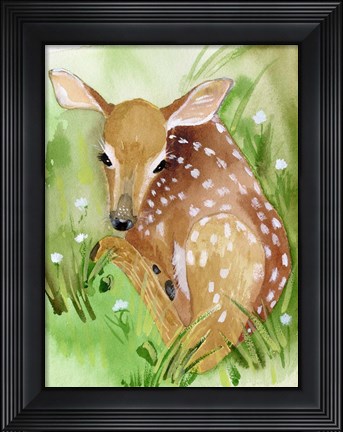 Framed Baby Spring Animals I Print
