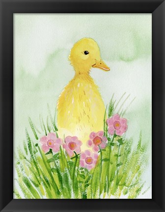 Framed Baby Spring Animals III Print