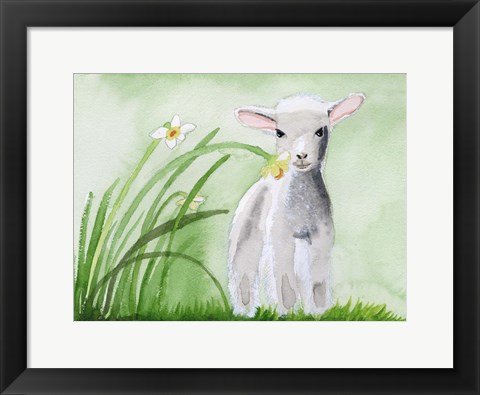 Framed Baby Spring Animals IV Print