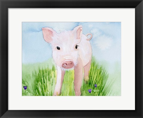 Framed Baby Spring Animals V Print