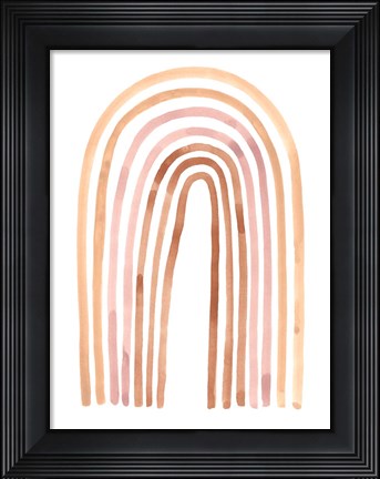 Framed Terre Cotta Rainbow I Print