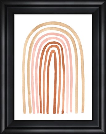 Framed Terre Cotta Rainbow II Print