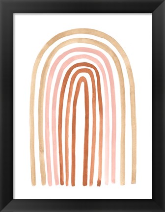 Framed Terre Cotta Rainbow II Print