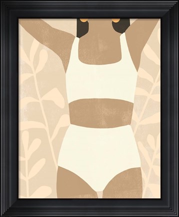 Framed Sunbathers I Print
