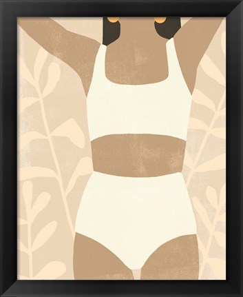 Framed Sunbathers I Print