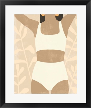 Framed Sunbathers I Print