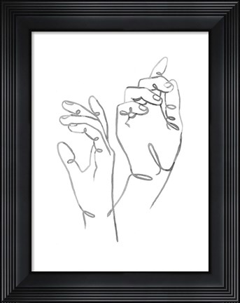 Framed Hand Gestures I Print