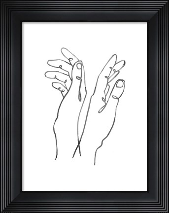 Framed Hand Gestures II Print