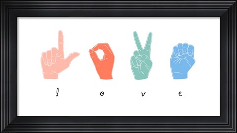 Framed Love Languages III Print