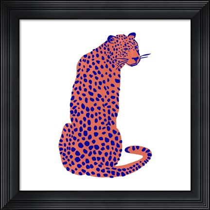 Framed Bright Leopard II Print