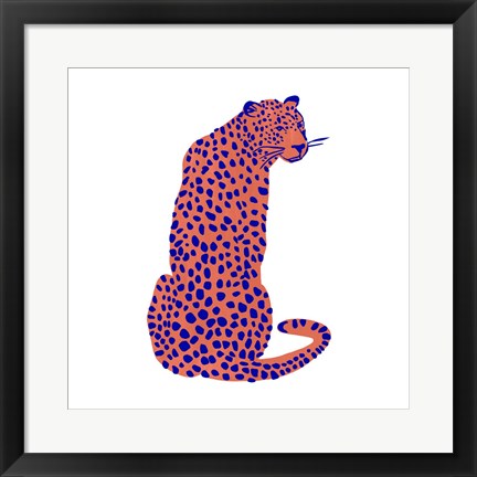 Framed Bright Leopard II Print