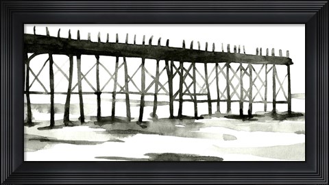 Framed Serene Pier I Print