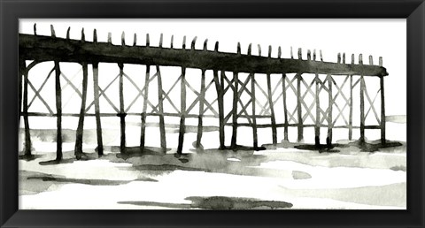 Framed Serene Pier I Print