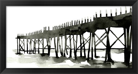 Framed Serene Pier II Print