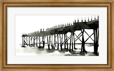 Framed Serene Pier II Print