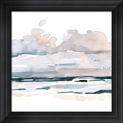 Framed Soft Coastal Abstract II Print