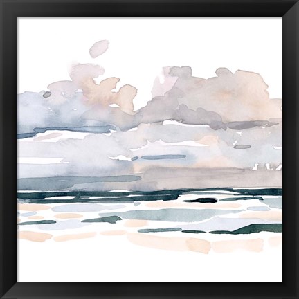 Framed Soft Coastal Abstract II Print