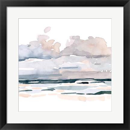 Framed Soft Coastal Abstract II Print