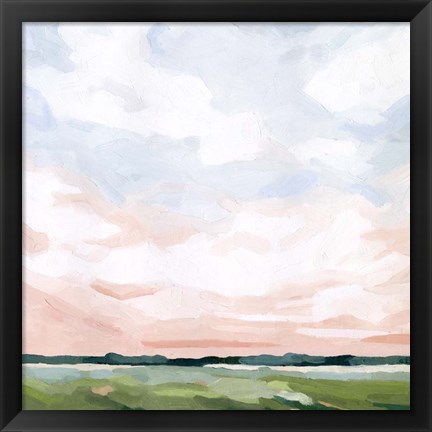 Framed Pink Morning Horizon II Print