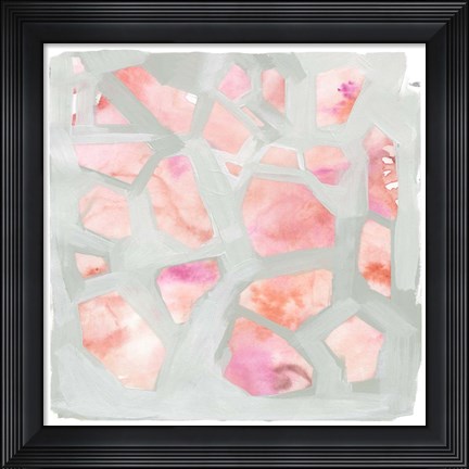 Framed Pink Salt Shards I Print