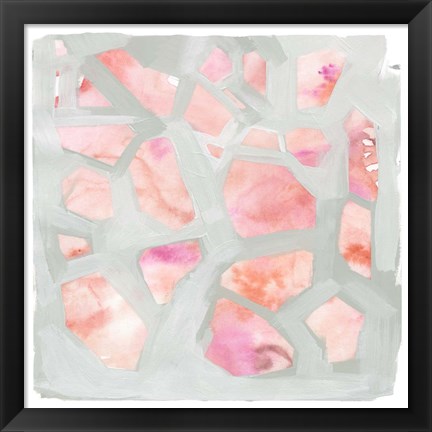 Framed Pink Salt Shards I Print