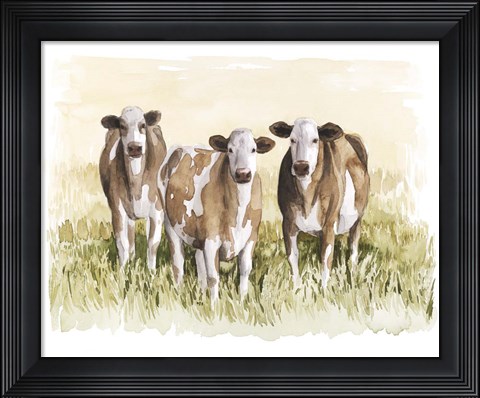 Framed Golden Graze I Print